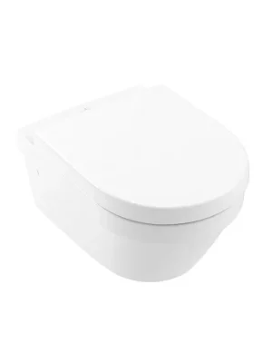 Villeroy & Boch Architectura Závěsné WC se sedátkem Softclose, 53x37 cm, DirectFlush, CeramicPlus, alpská bílá, 4694HRR1 Merkproduct
