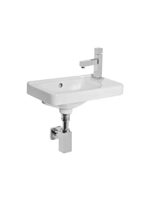 Beperkt Aanbod Jika Cubito Pure Umývátko s přepadem 450x250 mm, otvor pro baterii vpravo, bílá, H8114240001061