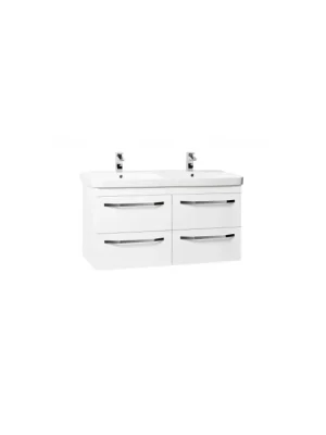 Betaalbaar Krajcar LX-Luxury Koupelnová skříňka s keramickým dvojumyvadlem 120x46x65 cm, LX120
