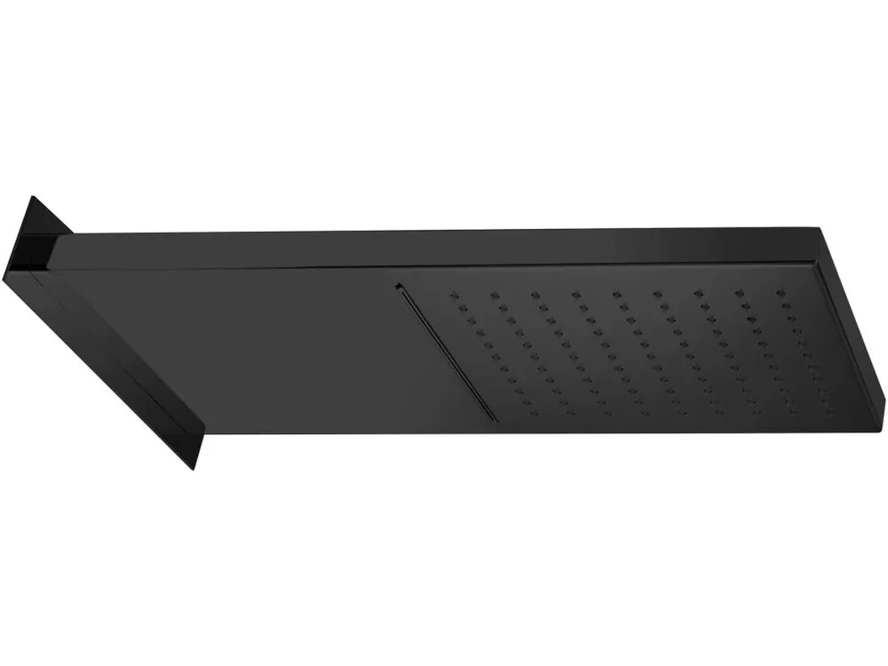 Sanjet BLACK Sprcha s vodopádem černá matná, 50x20x3 cm, A562CANO Bestel Nu