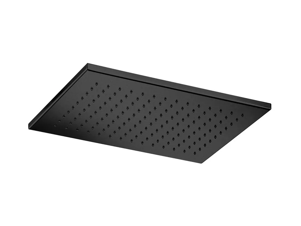 Sanjet BLACK Sprcha obdélník 40x25 cm, mosaz, černá matná, E044082B Finale Uitverkoop