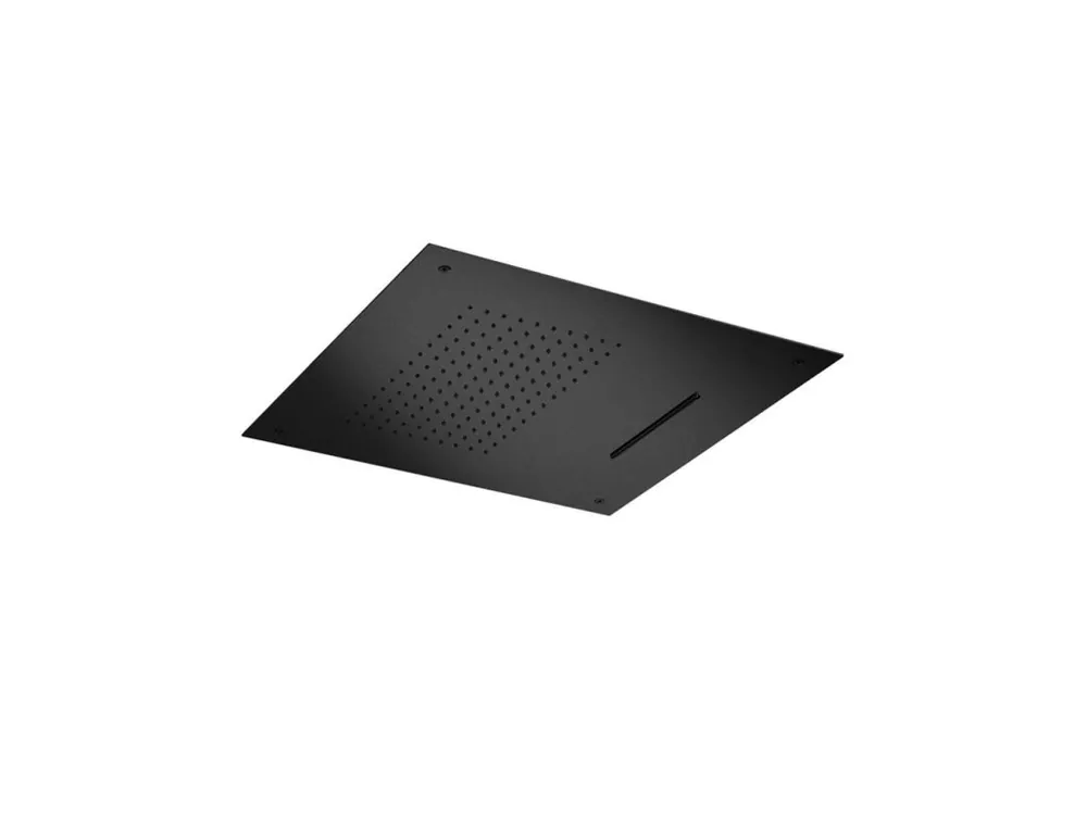 Sanjet BLACK Zápustná sprcha s vodopádem 50x50 cm, černá matná, E044109B Actieprijs