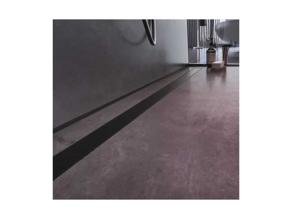Pouze Dnes Profilpas Drain Aqua Flat Cover Sprchový rošt 60 cm, lakovaný hliník, černá matná, 22154