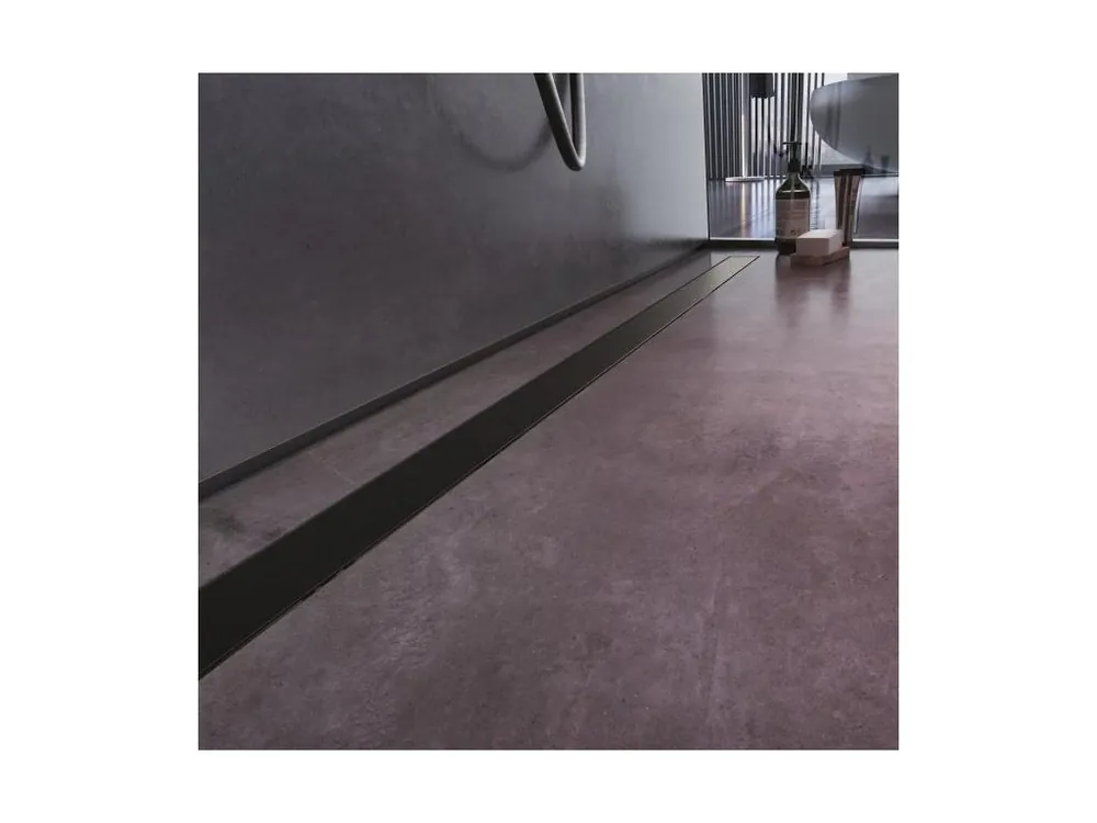Profilpas Drain Aqua Flat Cover Sprchový rošt 70 cm, lakovaný hliník, černá matná, 22155 Hete Deal