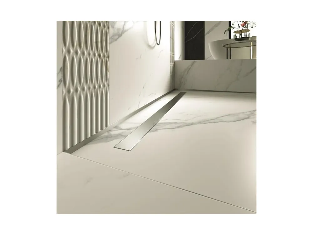 Tijdelijk Beschikbaar Profilpas Drain Aqua Flat Cover Sprchový rošt 90 cm, broušená nerezová ocel, 22145