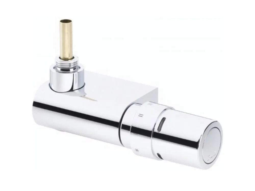 Shop Nu Danfoss, Sada VHX-Mono rohový designový radiátorový ventil a RAX hlavice, chrom, 013G4285