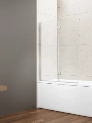 Hoge Kwaliteit LORO vanová zástěna skládací 900mm, čiré sklo