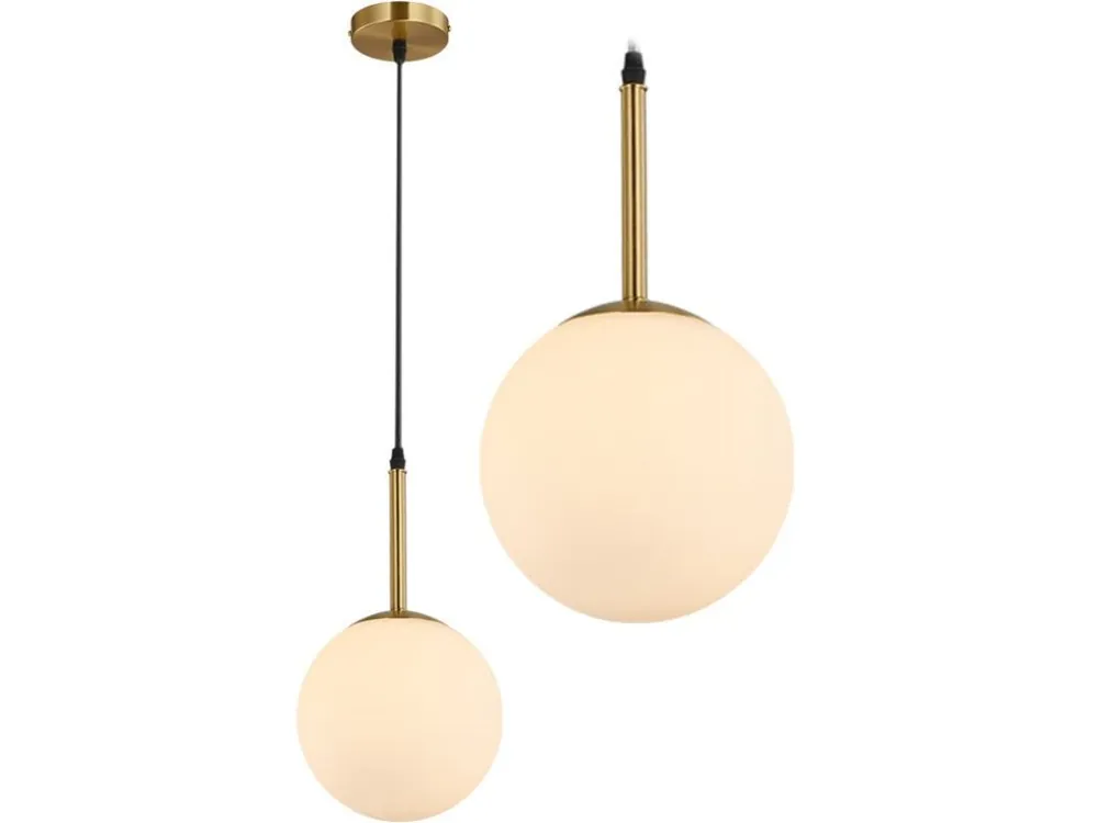 Betrouwbaar Skleněná stropní lampa bílá APP431-1CP