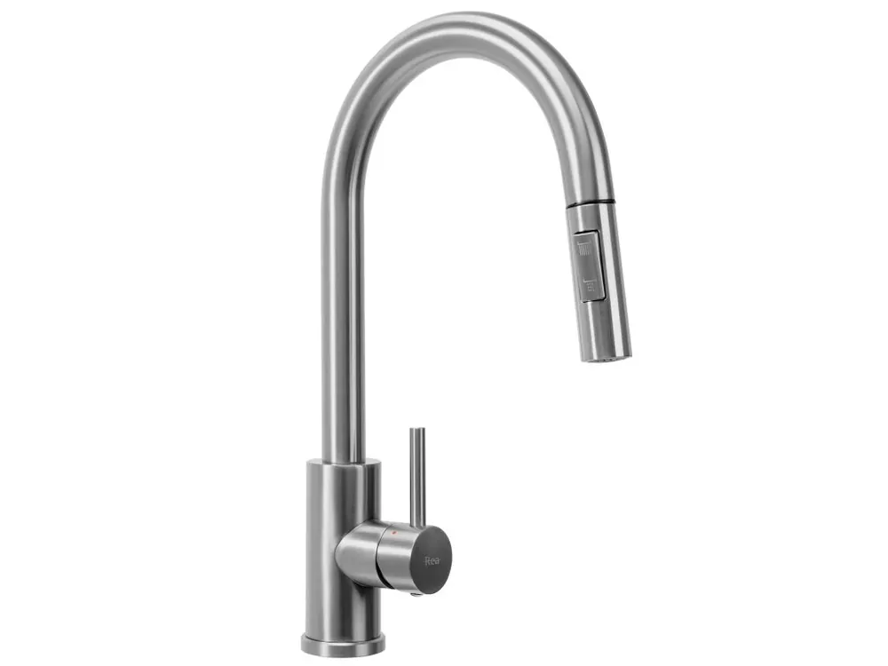 Kuchyňská baterie Rea Fresh Nickel Brush INOX Nu Kopen