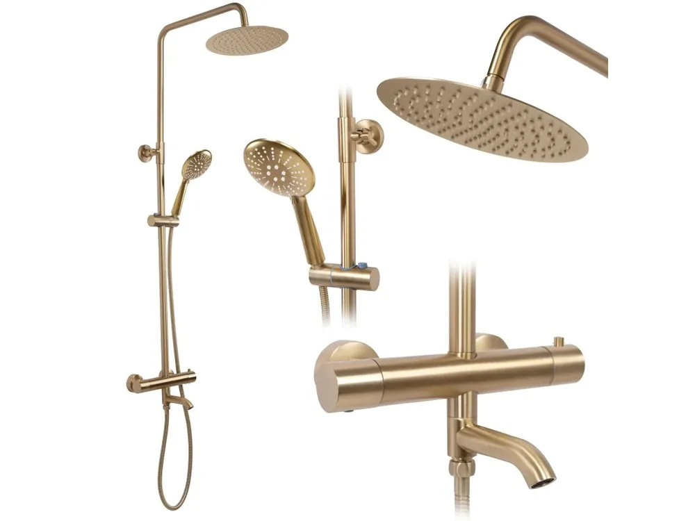 Sprchový set s termostatem REA LUNGO Gold Brush Merkproduct