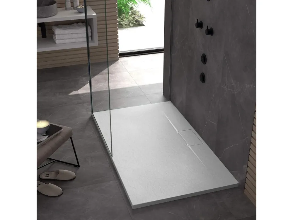 Sprchová vanička REA Bazalt Long White 90x120 Koopje
