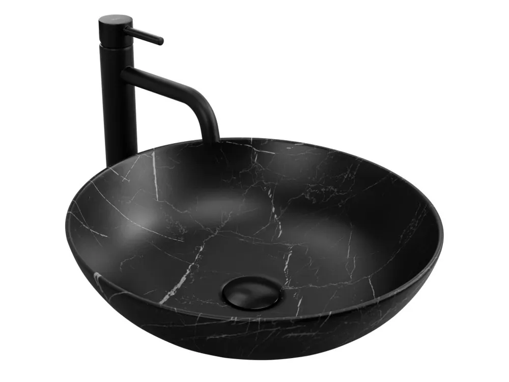 Umyvadlo na desku REA FIBO Black Matt Beste Prijs