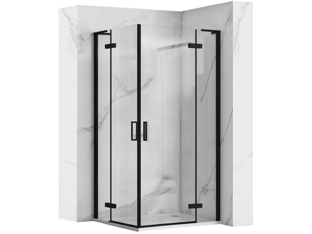 Sprchová kabina REA Hugo Double Black 80x80 Weekendaanbieding