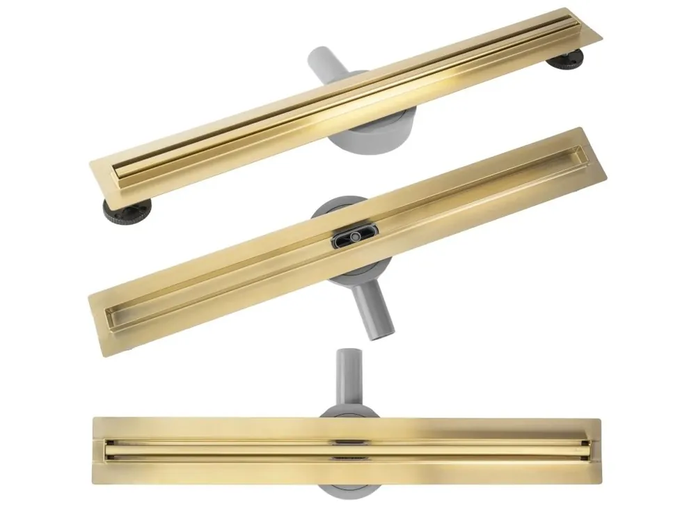 Merkproduct Odtokový žlab REA Neox Slim pro Brush Gold 70