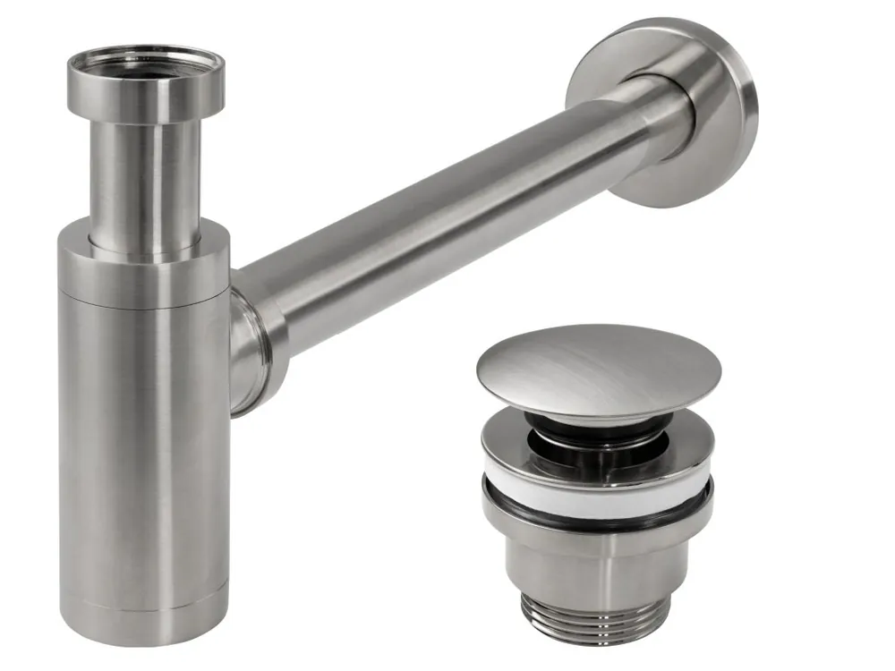 Sifon click-clack BRUSH NICKLE INOX Nu Kopen
