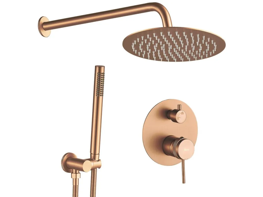 Podomítková sprchová sada Rea Lungo Grip Brush Copper + BOX Premium