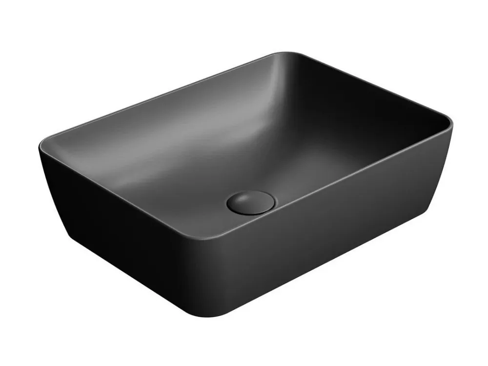 Favoriet Sapho Sand 903726 umyvadlo 50 x 38 cm černá mat
