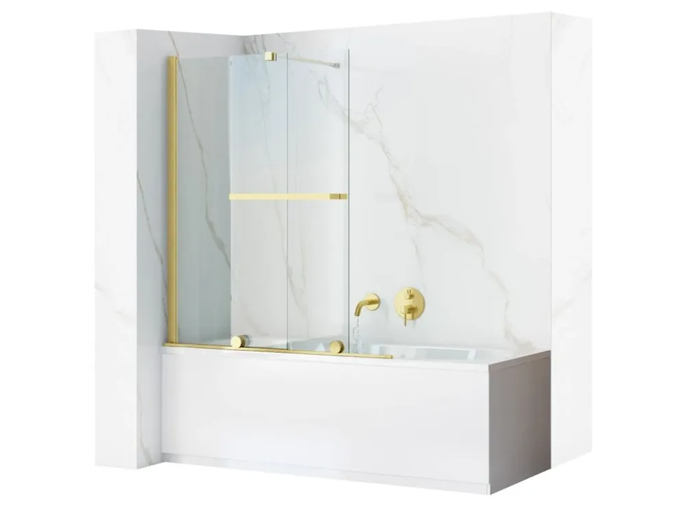 Paravan vanový Rea Fabian Gold Brush 100 Exclusieve Aanbieding