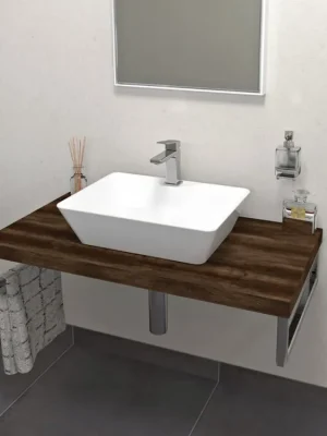 Aanbieding AVICE deska pod umyvadlo 80x50cm, tl.5cm, dub tmavý