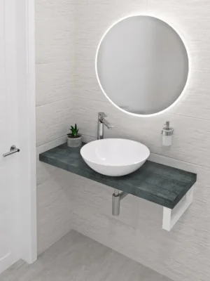 Aanbieding AVICE deska pod umyvadlo 230x36cm, tl.5cm, aquamarine