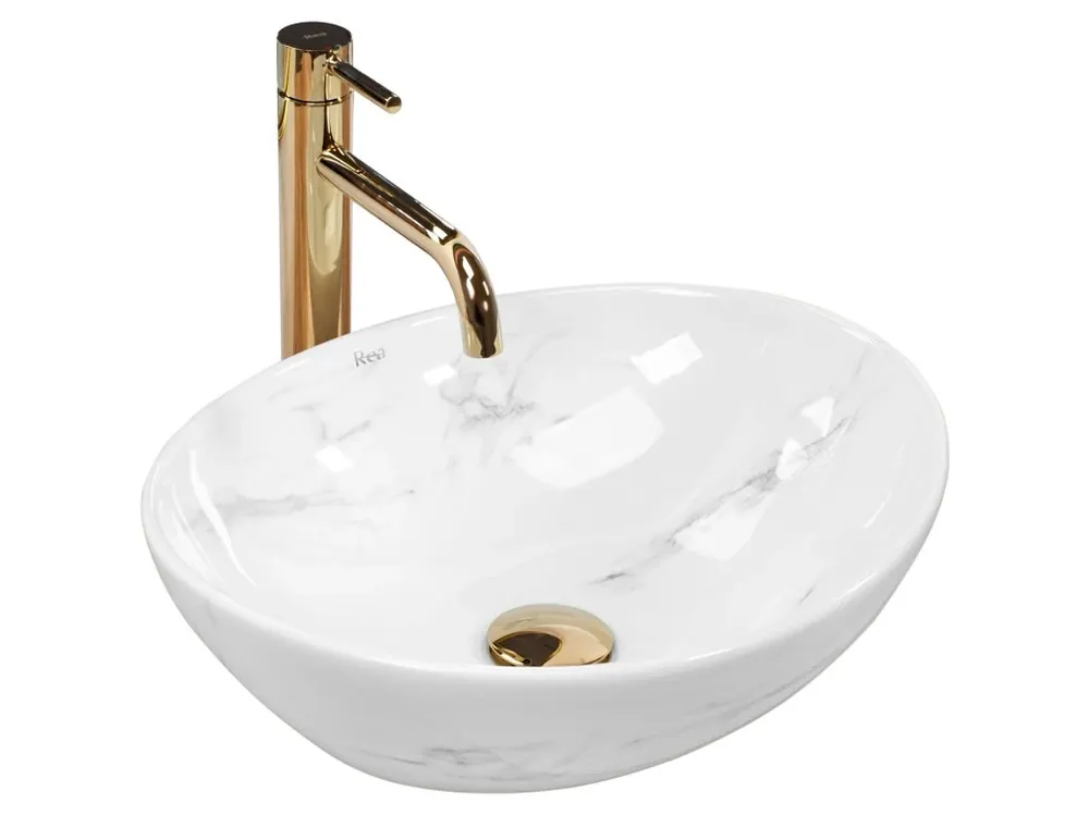 Nieuw Umyvadlo na desku REA Sofia Nature Marble