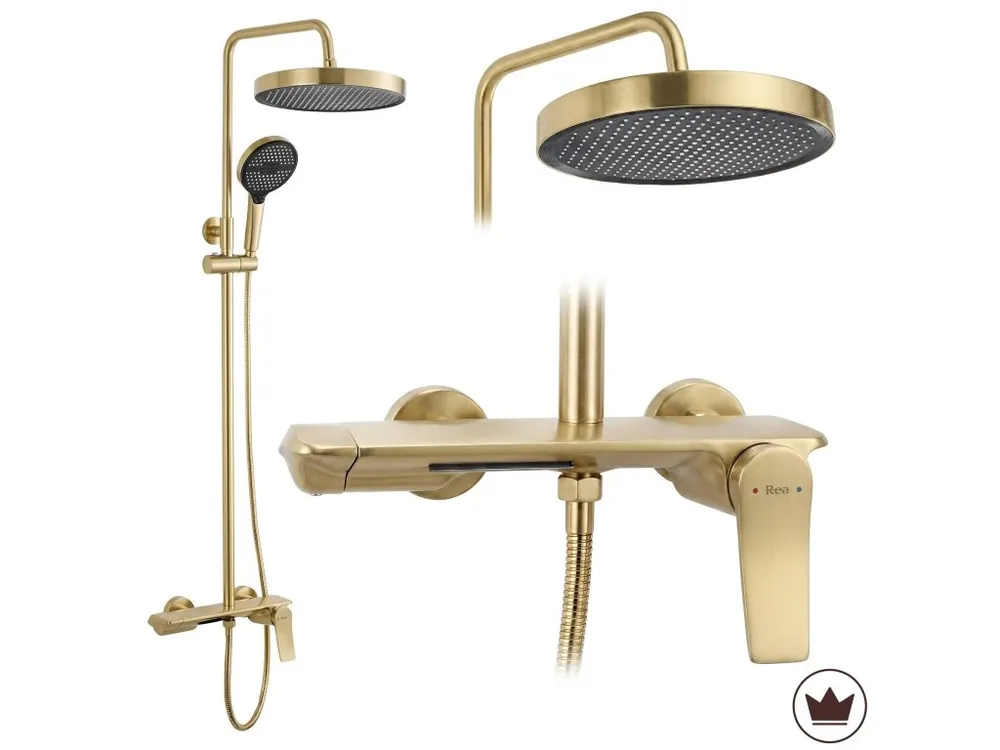 Direct Verzonden Sprchový set Rea Vision Brush Gold