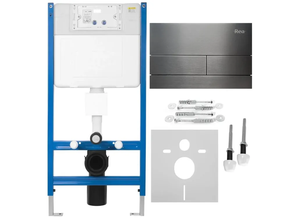 Veilige Betaling Podomítkový WC systém K011A-Q + tlačítka T Titan