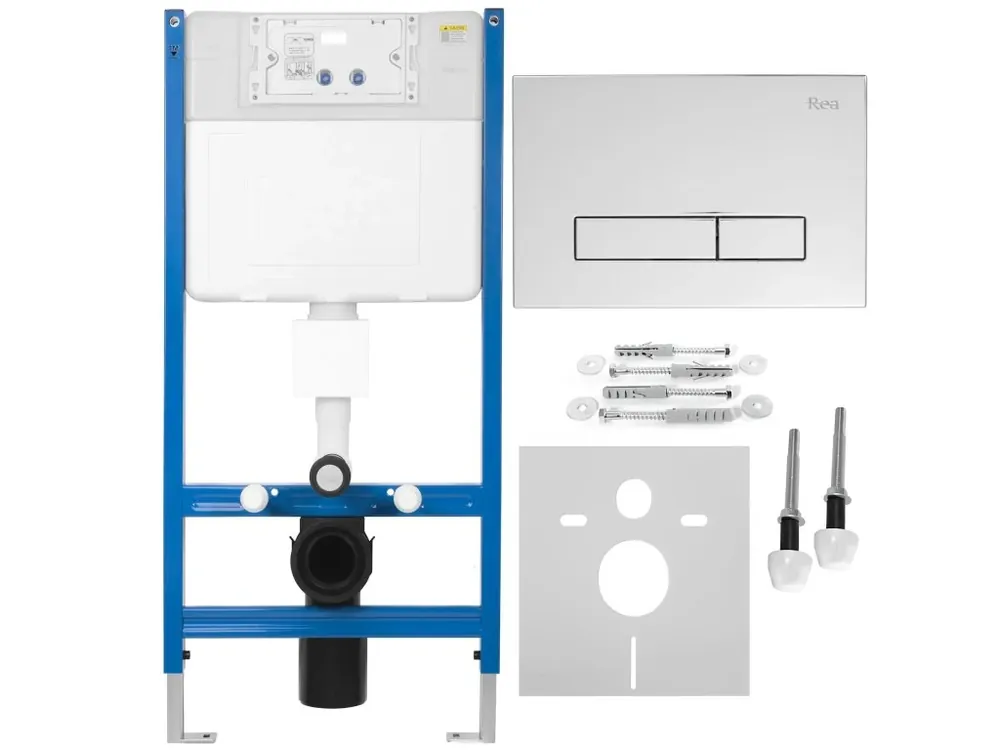 Podomítkový WC systém K011A-Q + tlačítka I Brush Chrome Beperkte Voorraad