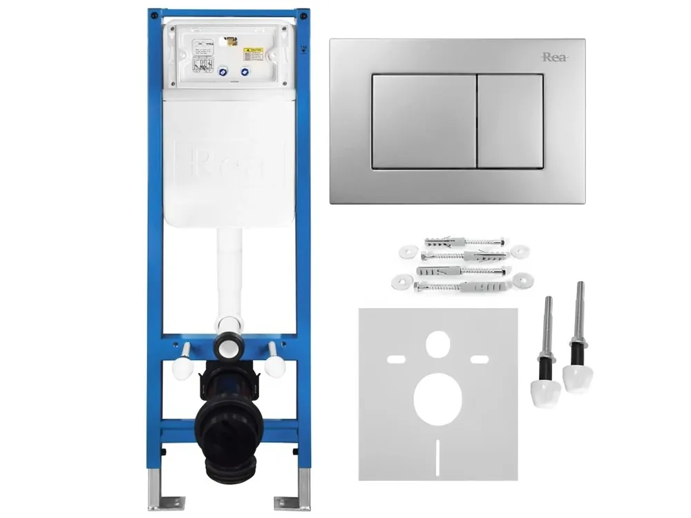Korting Podomítkový Instalační Set Slim 024N pro WC s Tlačítkem J Satin