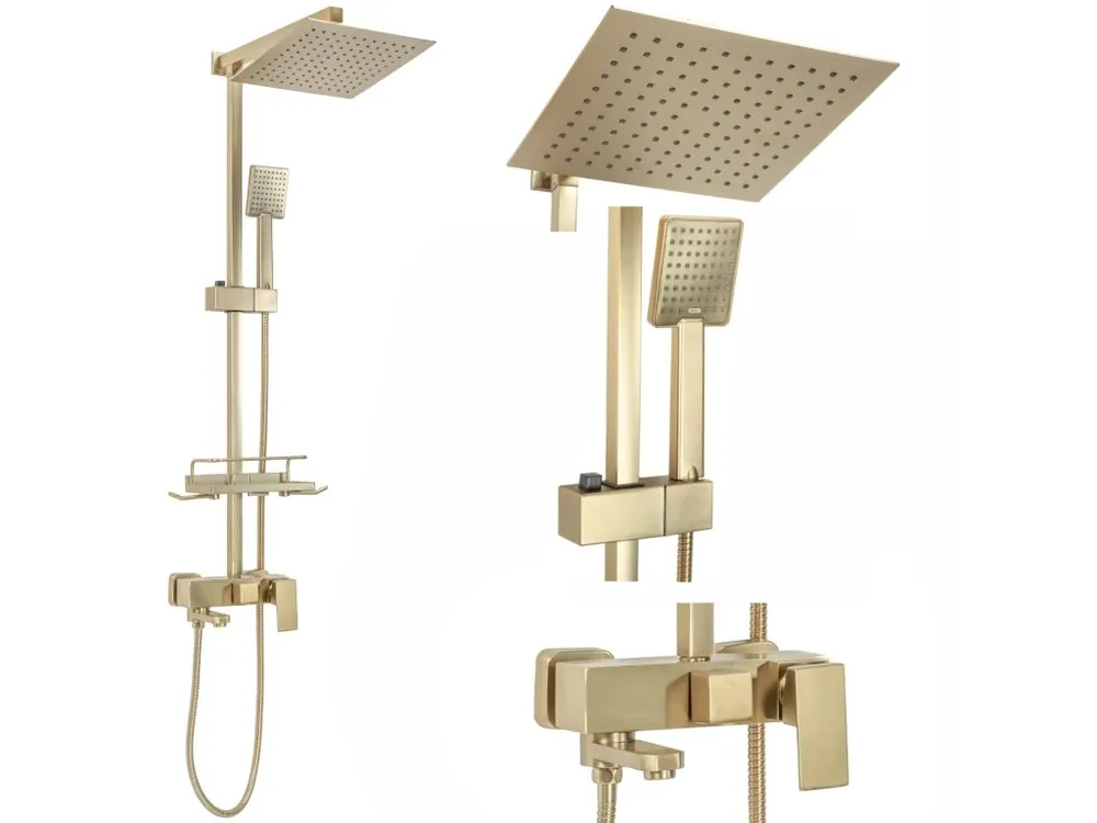 Direct Verzonden Sprchový set REA JACK BRUSHED GOLD
