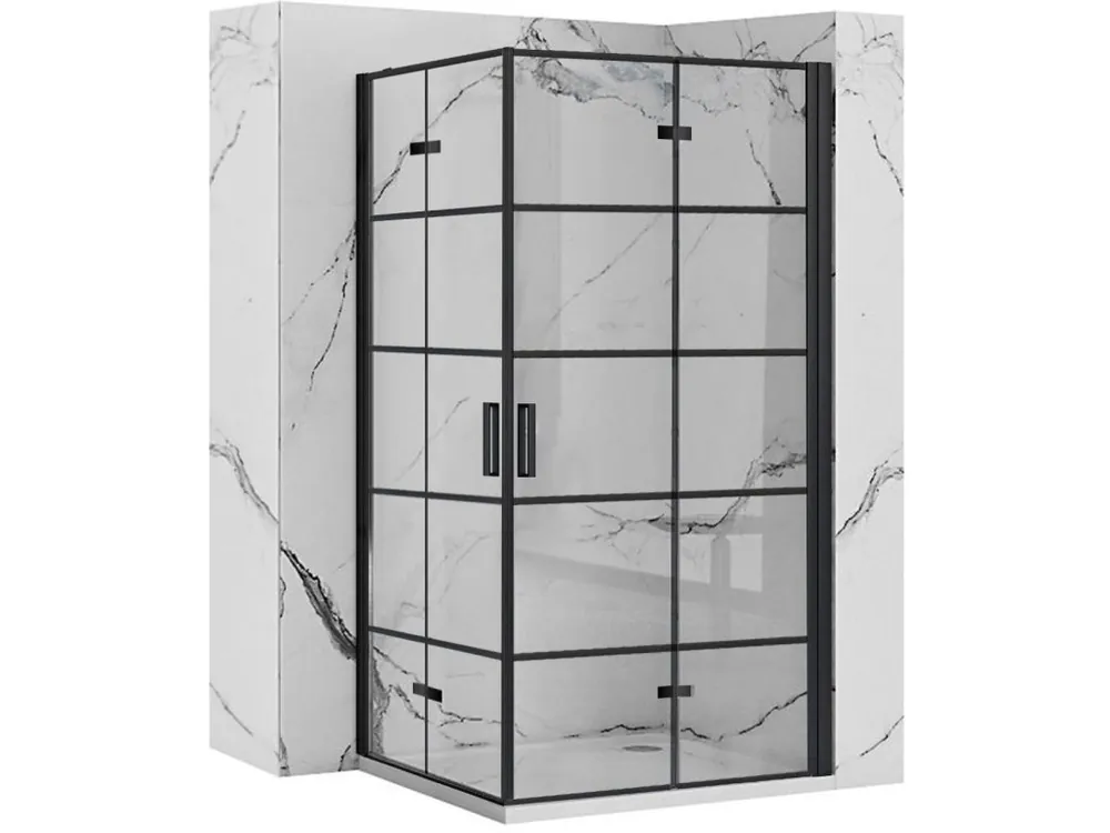 Sprchová kabina Rea Molier Black Double 90x100 Seizoensaanbieding