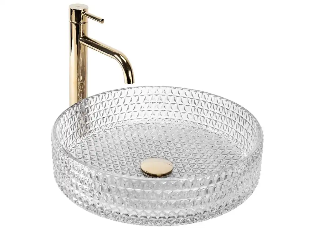Umyvadlo na desku Rea Cristal Transparent 39 Koop Vandaag