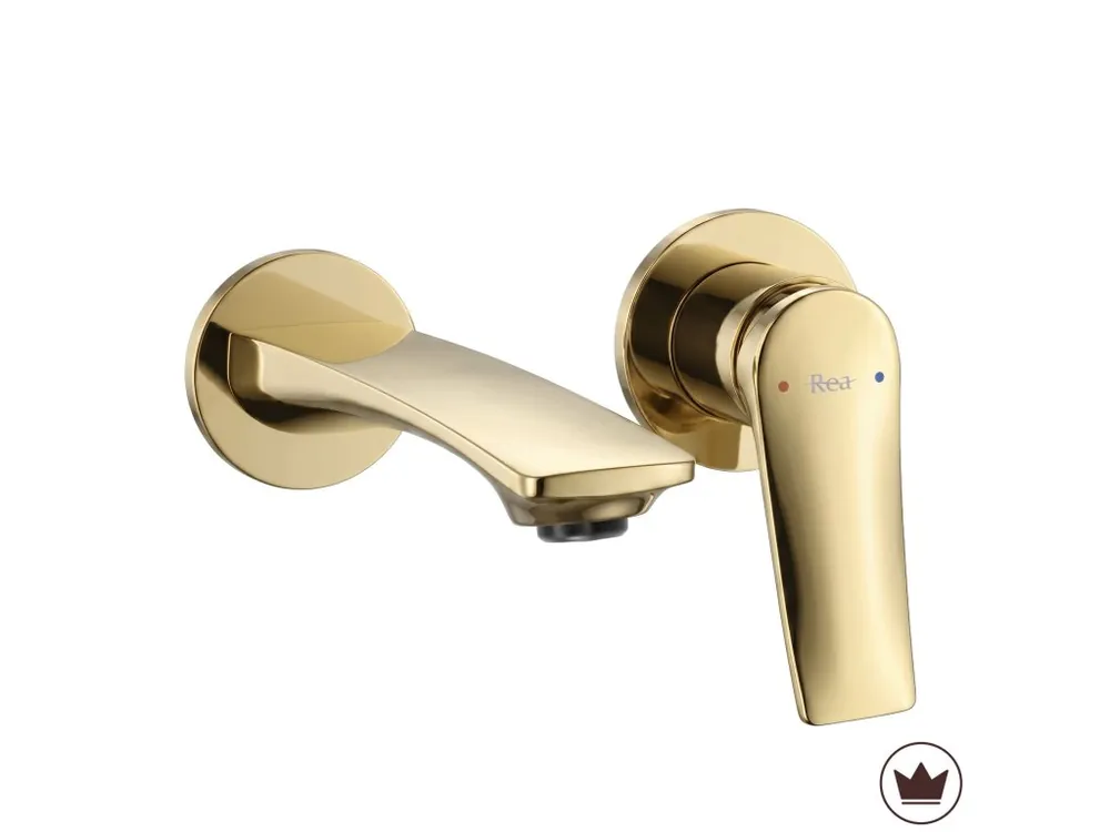 Flitsaanbieding Podomítková umyvadlová baterie REA VISION Gold + BOX