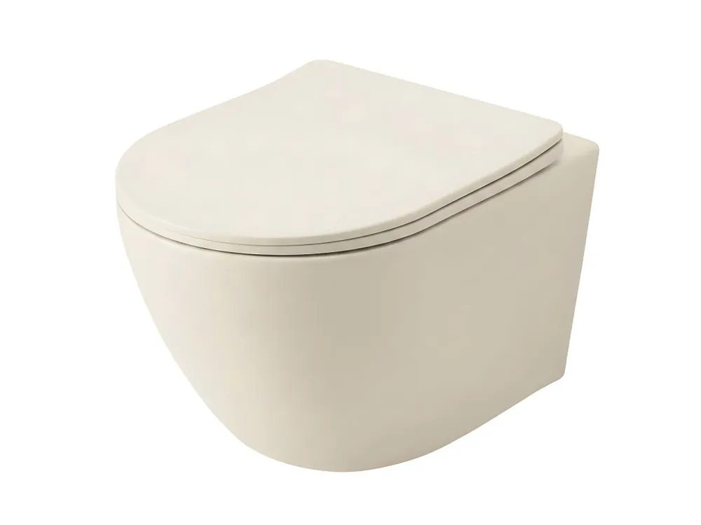 Závěsná WC mísa REA Focus Tornado Creme Gratis Retour