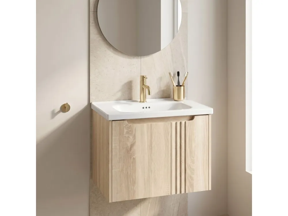 Koopje Koupelnová skříňka s umyvadlem Rea DB86-60L-3 Light 60cm