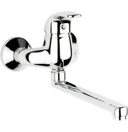 Tamigi - dřezová nástěnná baterie, ploché ústí 200 mm rozteč 150 (TM03B) Levný