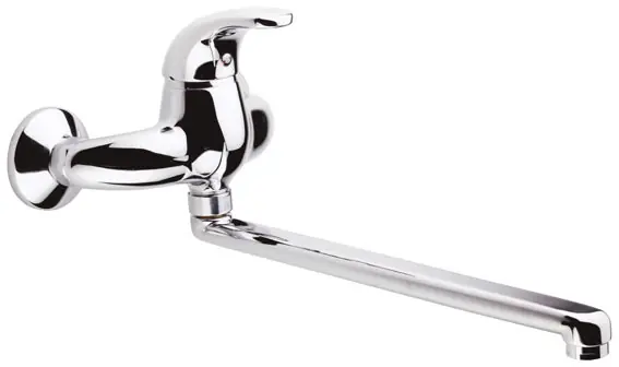 Tamigi - dřezová nástěnná baterie, ploché ústí 300 mm, rozteč 150 (TM04B) Premium
