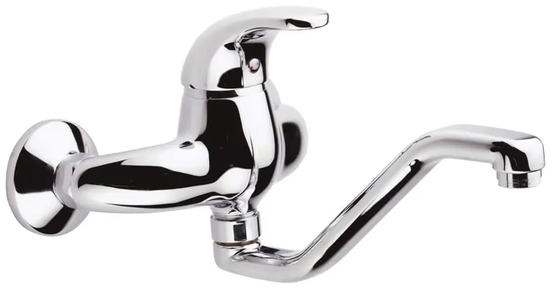 Levný Tamigi - dřezová nástěnná baterie, ploché S ústí 180 mm, rozteč 150 (TM06B)