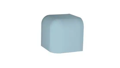 Dokud Zásoby Vydrží Color Two (RAL 2408015) - vnější roh 2,4x2,4 modrá matná, mrazuvzdorná (GTVR4003)