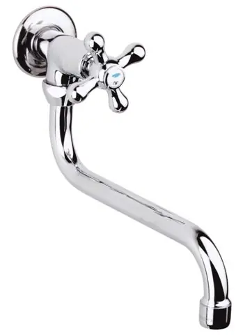 Rio II - nástěnná kohoutková baterie na jednu vodu, kulaté ústí 200 mm (RK11792) Značkový