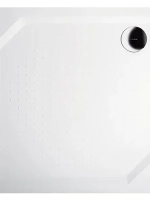 Flitsaanbieding Sprchová vanička Aneta - litý mramor - čtvercová 90x90 cm, bílá profilovaná (GA009)