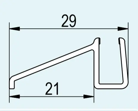 Merkproduct Vodorovné těsnění na 6 mm skla, pro Cadura, Divera, Top-Line S (51602.KD.180)
