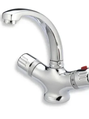 Umyvadlová baterie s výpustí Aquamat chrom (2601,0) Exclusieve Akce