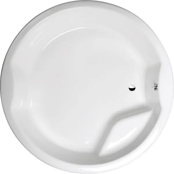 Levný Royal round kulatá vana s konstrukcí 172x172x49 cm, bílá (73211)