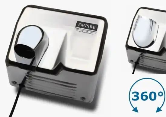 Empire Ariel LF 2400 W Automatic - osoušeč rukou s infrasnímačem, lesklý nerez celokovový (9809) Koop Online