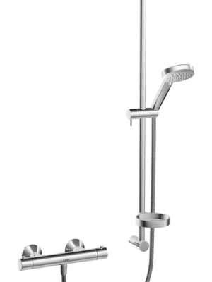 Hansaunita - nástěnná termostatická sprchová baterie, sprchová souprava 90 cm (48130131) Superprijs
