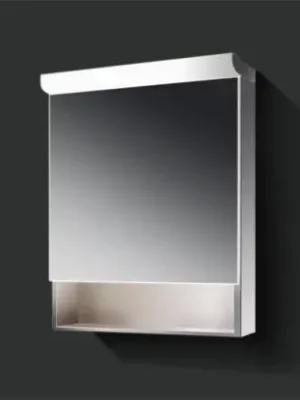 Paris - galerka 50 cm s LED osvětlením a poličkou, hliníkový rám (2624) Weekendaanbieding