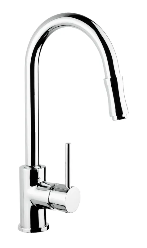 Kuchyňská stojánková baterie, otáčivé ústí, vytahovací sprška (K540) Omezená Nabídka