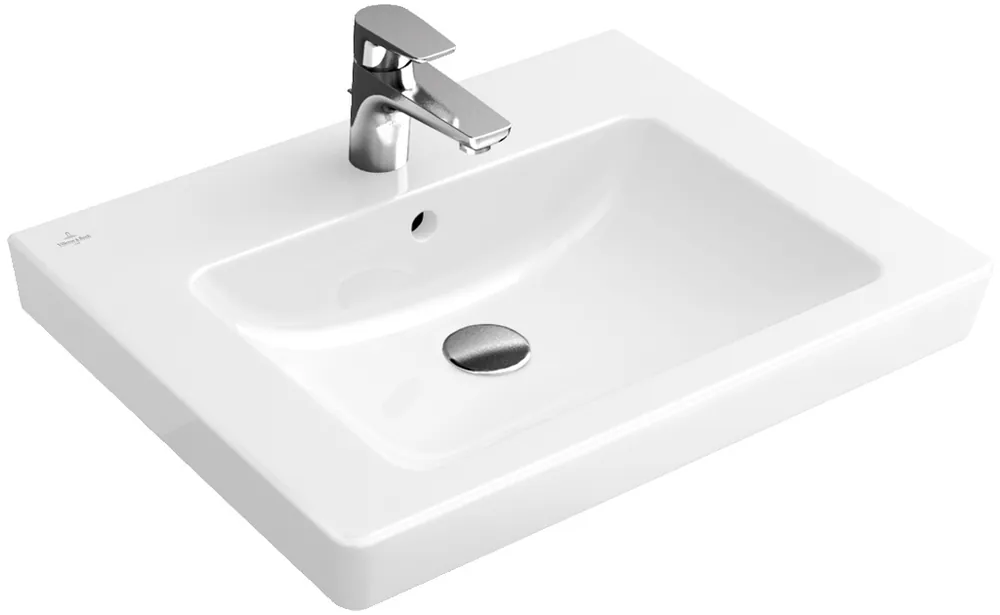 Seizoensaanbieding Subway 2.0 - umyvadlo 60x47, 3 otvory (1 proražen), s přepadem, spodní strana broušená (71136G01)