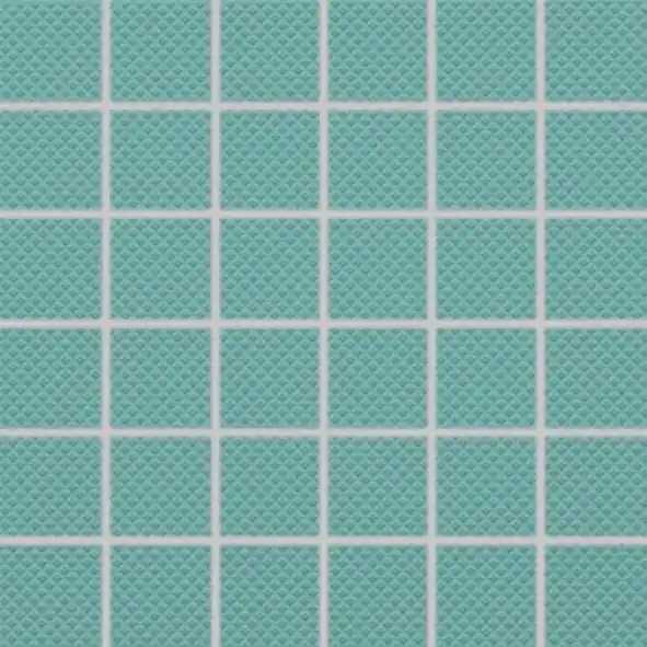 Color Two (RAL 1907025) - dlaždice mozaika 5x5 tyrkysová matná, R10 B (GRS05667) Vysoce Kvalitní